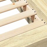  Okvir za krevet boja hrasta 100x200 cm od konstruiranog drva Smeđa 100 x 200 cm | shoptok.hr