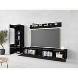 P & B Dnevni Regal Vera, Črna Marmorirana, 3-Delno, Led | Shoptok.si