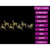  LED Riječni jeleni s 40 LED svjetlima 7 pcs Zlatno PET | shoptok.hr
