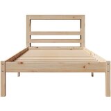 vidaXL Okvir kreveta bez madraca 75 x 190 cm od masivne borovine | shoptok.hr