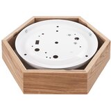  stropna svetiljka oak hex 1xE27/60W/230V prečnik 32 cm hrast | Eponuda.com