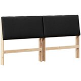  Tapecirani uzglavlje Crna 180 cm Čvrsto borovo drvo | shoptok.hr