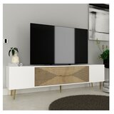 Hanah home tv polica Dekol1 white sapphire oak gold Cene