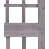 vidaXL Pregrada/rešetka sa 6 panela od jelovine siva 242,5 x 180 cm | shoptok.hr