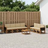  Set vanjskih sofa 7 kom. Prirodna | shoptok.hr