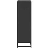 vidaXL Knjižna omara črna 65,5x33x107,5 cm iverna plošča | Shoptok.si