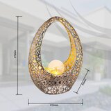 Globo Solarna svetilka Deko (LED, IP44, zlata) | Shoptok.si