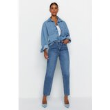 Trendyol Blue High Waist Mom Jeans Cene