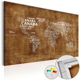 Slika na plutenoj podlozi - The Lost Map [Cork Map - Italian Text] 120x80 Cijene