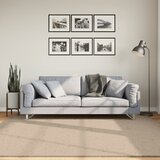 vidaXL Preproga HUARTE kratka vlakna mehka in pralna peščena 200x200cm | Shoptok.si