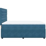  Krevet box spring s madracem plavi 160 x 200 cm baršunasti | shoptok.hr