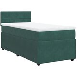 Maison Chic Box spring postelja - Vzmetna postelja z vzmetnico temno zelen 90x190 cm žamet SL5529, (21906970) | Shoptok.si