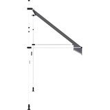 Tenda na ručno uvlačenje 300 cm plavo-bijela prugasta | shoptok.hr