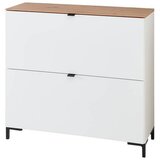Voleo viseča omara za čevlje bela, hrast artisan | Shoptok.si