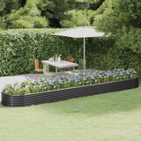 Furnova Visoka greda iz prašno premazanega jekla 507x100x36 cm antracit, (21920862) Cene