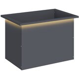  Vrtna posuda za sadnju s LED svjetlom Antracit 40 x 60 x 40 cm | shoptok.hr