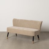 Ixia Bež sedežna garnitura iz šenilje 134 cm Glam – | Shoptok.si