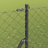  Stup za ogradu Siva 25 x 1,6 m (60 x 60 mm mreža) Čelik i PVC | shoptok.hr