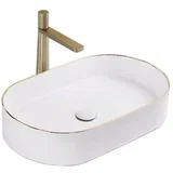 Nadia White Gold Edge podstavni umivalnik