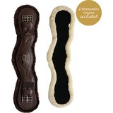 Kentucky Horsewear Anatomski podsedelni pas s krznom "rjav" - 65 cm Cene