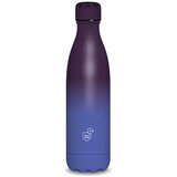 Ars Una Kovinski bidon z dvojno steno bele barve 500ml modro-vijolične barve | Shoptok.si