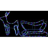  Ukrasni božićni sob i sanjke vanjski s 252 s LED žaruljama | shoptok.hr
