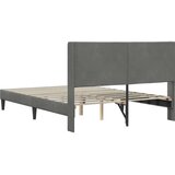  Okvir za krevet Tamno siva 140 x 200 cm Baršun - Tamno siva 140 x 200 cm | shoptok.hr