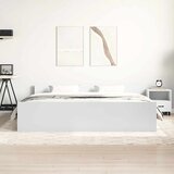  Okvir kreveta s uzglavljem i podnožjem bijeli 200 x 200 cm | shoptok.hr