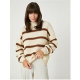 Koton Sweater - Brown - Oversize Cene