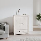 vidaXL Visoka komoda bijela 83 x 41,5 x 100 cm od masivne borovine | shoptok.hr