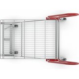 Kongamek Transportni voziček C+C, nosilnost 200 kg, 2 potisna ročaja, z žičnatim dnom | Shoptok.si