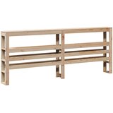 Okvir kreveta s uzglavljem 200 x 200 cm od masivne borovine | shoptok.hr