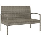  Vrtna klupa s jastukom siva 105 cm od poliratana | Eponuda.com