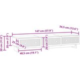 TV ormar Staro drvo 147 x 34,5 x 30 cm Konstruirano drvo | shoptok.hr