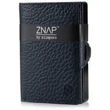 ZNAP, tanka denarnica, 12 kartic, predel za kovance, 8 × 1,8 × 6 cm (Š × V × D), RFID zaščita
