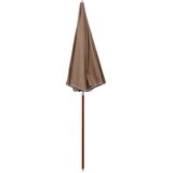  Vrtni suncobran s čeličnim stupom 240 cm smeđesivi | shoptok.hr
