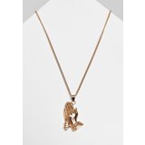 Urban Classics Pray Hands Necklace - Gold Color Cene