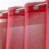 Douceur d intérieur Rdeča prosojna zavesa 140x240 cm Telma – | Shoptok.si