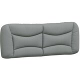  Postelja z vzmetnico svetlo siva 120x200 cm blago | Shoptok.si