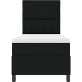Box Spring Krevet s madracem crne boje 80x200 cm od tkanine | shoptok.hr