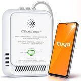 Qoltec 52654 2in1 natural gas and carbon monoxide (CO) leak detector | CH4 | CO | NG | Tuya | Wi-Fi | 85dB alarm | LED | shoptok.hr
