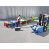 eurokraft pro Prekucni zaboj s kotalnim mehanizmom, prostornina 1,2 m³, DxŠxV 1720 x 1070 x 1103 mm, oranžen | Shoptok.si