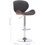  Barski stolac od tkanine sivi | Eponuda.com