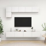 The Living Store Komplet TV omaric 5-delni bela iverna plošča - Komplet TV Omaric, (21374460) Cene