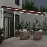 Tenda na automatsko uvlačenje s LED smeđa 400 x 350 cm | Eponuda.com