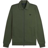 Fred Perry Telovniki & Jope Fp Zip Through Collared Sweatshir Zelena Cene