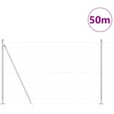  Heksagonalna ograda s betonskom osnovom 50 x 1,4 m Srebrna | shoptok.hr