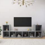 TV ormarići 4 kom boja betona 72x35x36,5 cm konstruirano drvo | Eponuda.ba