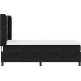  Krevet s opruga kutije s uzglavljem Crna 80 x 200 cm Baršun | shoptok.hr