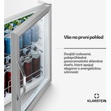 Klarstein Hladnjak za pića Beersafe sa staklenim vratima | 64 x 48 cm | 60 litara | 85 W | Srebrno/bijela | shoptok.hr